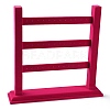3-Tier Wood Covered with Velvet Earring Display Stands NDIS-Q027-04A-1