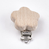 Beech Wood Baby Pacifier Holder Clips WOOD-T015-12-1