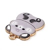 Rack Plating Alloy Enamel Pendants FIND-Q099-13G-3