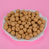 Round Silicone Focal Beads SI-JX0046A-115-3