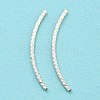 925 Sterling Silver Tube Beads STER-Q191-01B-S-2