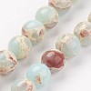 Synthetic Shoushan Stone Beads Strands G-N0311-01C-8mm-1