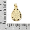 Religion Brass Micro Pave Cubic Zirconia Pendants KK-H267-099G-02-3