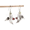 Alloy Rhinestone Dangle Earrings for Women WG1931A-01-5