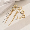 Stainless Steel Ring Tassel Earrings Sets OV1980-1-2