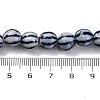 Handmade Blue and White Porcelain Beads Strands PORC-I027-02D-4