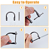 8Pcs 4 Colors Alloy D-Ring Anchor Shackle Clasps FIND-DC0005-59-6