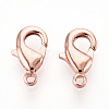 Brass Lobster Claw Clasps KK-YW0004-01A-RG-1