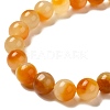 Natural Dyed White Jade Beads Strands G-M402-C04-23-3