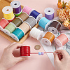 20 Rolls 20 Colors Waxed Polyester Cords YC-PH0002-45-3