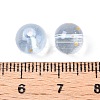 Frosted Baking Paint Glass Beads DGLA-N005-8mm-07-4