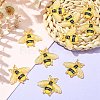 Transparent Acrylic Pendants TACR-YW0001-75-4