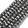 Electroplate Glass Bead Strands EGLA-R042-6mm-06-1