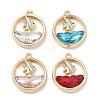 Alloy Glass Pendants FIND-B061-05G-B-1