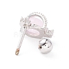 Planet Cat Eye Stud Earrings for Women LS-EJEW-A065-02P-2