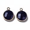 Synthetic Blue Goldstone Charms G-Q998-026B-2