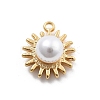 ABS Plastic Imitation Pearl Pendants STAS-R155-052A-G-1