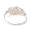 Natural Pearl Finger Rings RJEW-JR00604-02-4