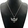 Fashionable Simple Alloy Rhinestone Pendant Necklaces XI3404-4-1