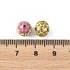 Brass & Alloy & Rhinestone Enamel Beads RB-CBA973B-11A-G-3