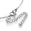 304 Stainless Steel Necklaces NJEW-E135-07-4