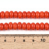 Opaque Spray Painted Glass Beads X-GLAA-ZX008-8mm-18M-4