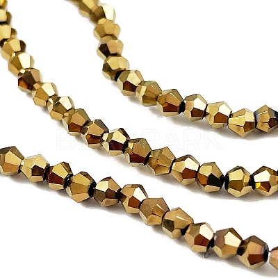 Transparent Electroplate Glass Beads Strands EGLA-A039-T3mm-UA11-1