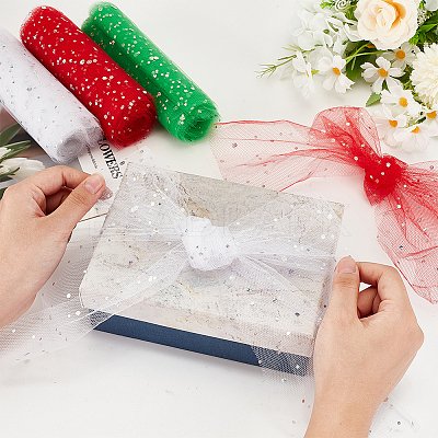 3 Colors Glitter Sequin Deco Mesh Ribbons OCOR-PH0004-60-1