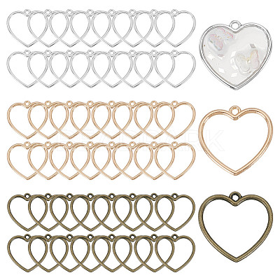90Pcs 3 Colors Zinc Alloy Pendants FIND-GA0004-25-1
