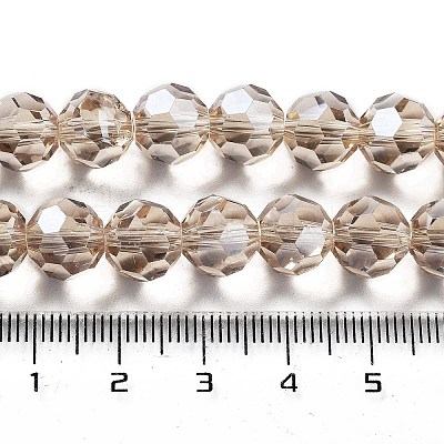 Electroplate Transparent Glass Beads Strands LS-EGLA-A035-T10mm-A22-1