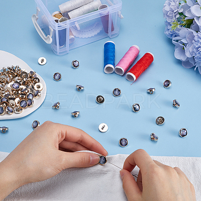 80Pcs 1-Hole Resin Shank Button BUTT-GF0003-53-1