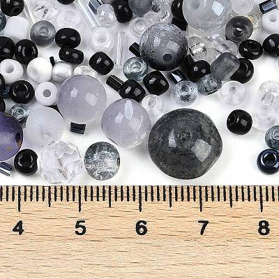 DIY Lampwork Beads & Glass Seed Beds Jewelry Making Findings Kits SEED-K010-01H-1