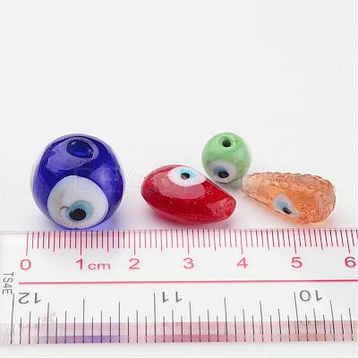 Handmade Evil Eye Lampwork Beads LAMP-MSMC003-01-1