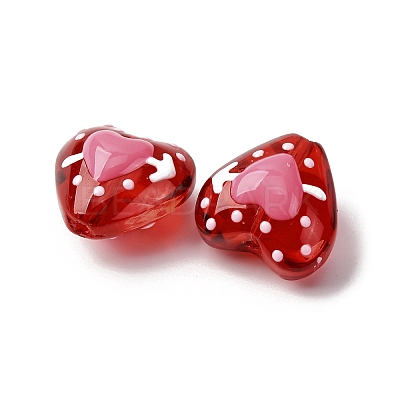 Glass Enamel Beads GLAA-Q125-01C-1