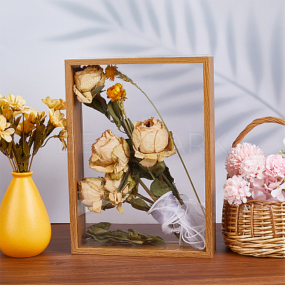 Rectangle Wood Photo Frame Stand AJEW-WH20003-11B-1