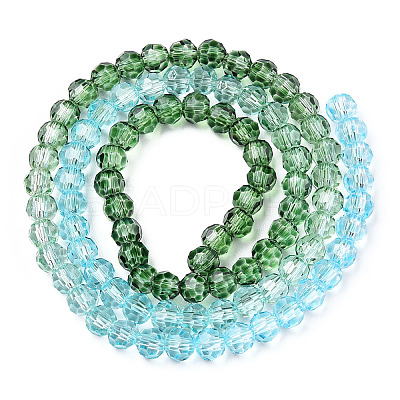 Transparent Glass Beads Strands GLAA-E036-07L-1