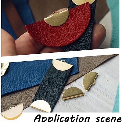 Iron Ribbon Crimp Ends IFIN-I026-02P-B-1