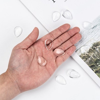 Transparent teardrop X-GGLA-R024-25x18-1