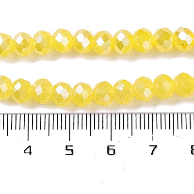 Baking Electroplate Glass Beads Strands LS-DGLA-A039-J6MM-B23-1