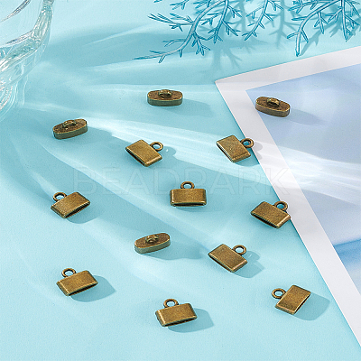 100pcs Tibetan Style Alloy Cord Ends TIBE-LP0001-09-1