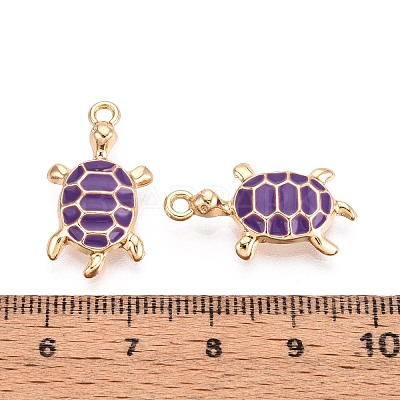 Alloy Enamel Pendants PALLOY-T092-26G-05-1