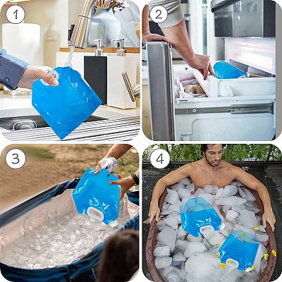 Plastic Outdoor Water Bag AJEW-CN0006-39A-1