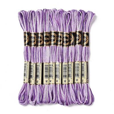 10 Skeins 6-Ply Polyester Embroidery Floss OCOR-K006-A34-1