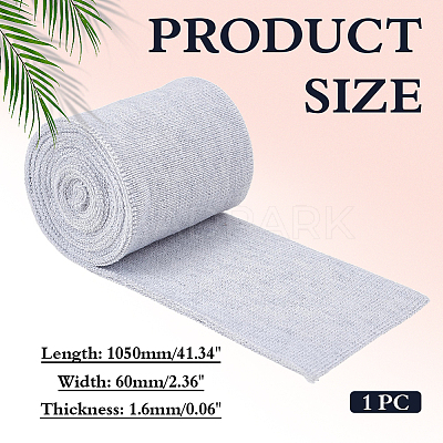 Mercerized Cotton Elastic Ribbon OCOR-WH0008-126A-1