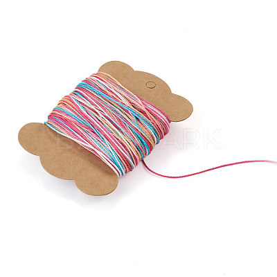 50M Gradient Color Waxed Polyester Cords YC-TADJ0001-04B-1