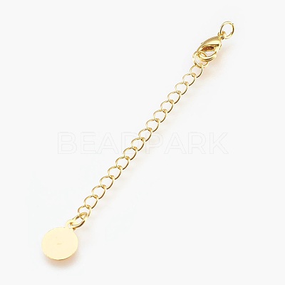 Eco-Friendly Brass Chain Extender LS-KK-I633-03G-NR-1