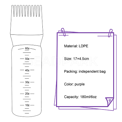 Hair Dye Empty Bottle Applicator MRMJ-WH0056-23B-1