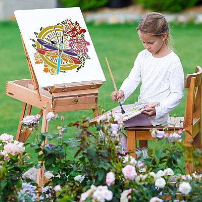 Large Plastic Reusable Drawing Painting Stencils Templates DIY-WH0172-835-1