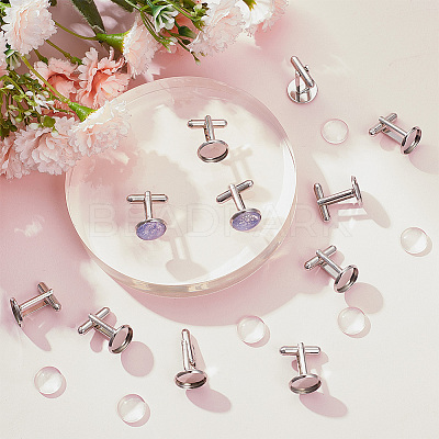 DIY Blank Dome Cufflinks Making Kits DIY-HY0001-80-1