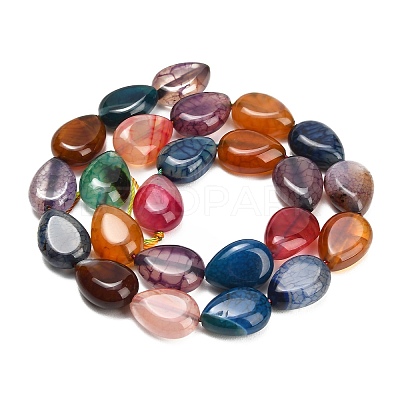 Natural Dragon Veins Agate Beads Strands GG-L001-K01-01G-1